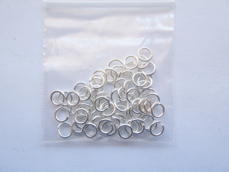 (image for) Jump Ring - 6mm Silver - Sturdy (.07 oz bag) #JR2
