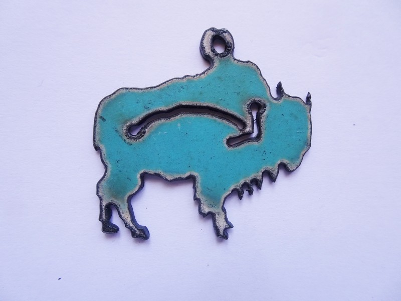 (image for) Buffalo with arrow turquoise #SS003A-Turq