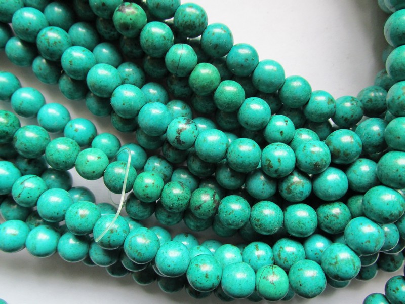 (image for) Teal round beads 10mm - #1735