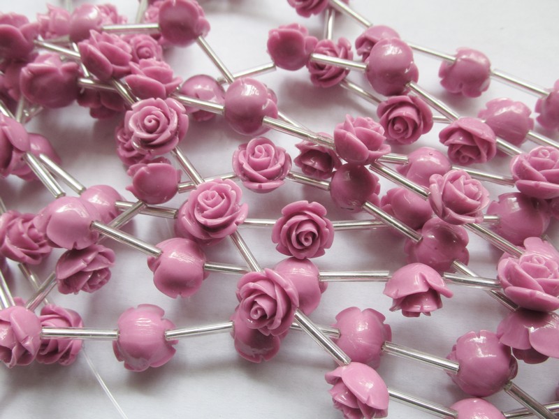 (image for) Rose acrylic flower roses 10mm #1306