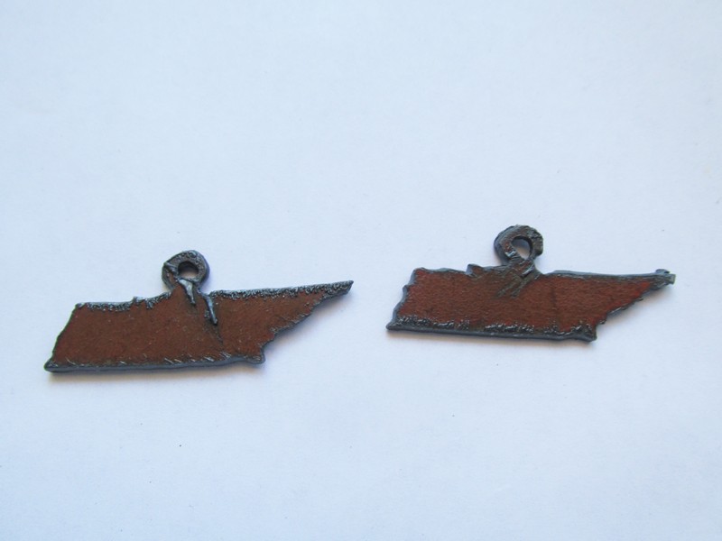 (image for) Tennessee Rustic metal Earring (SET) #TENN-EAR - Click Image to Close