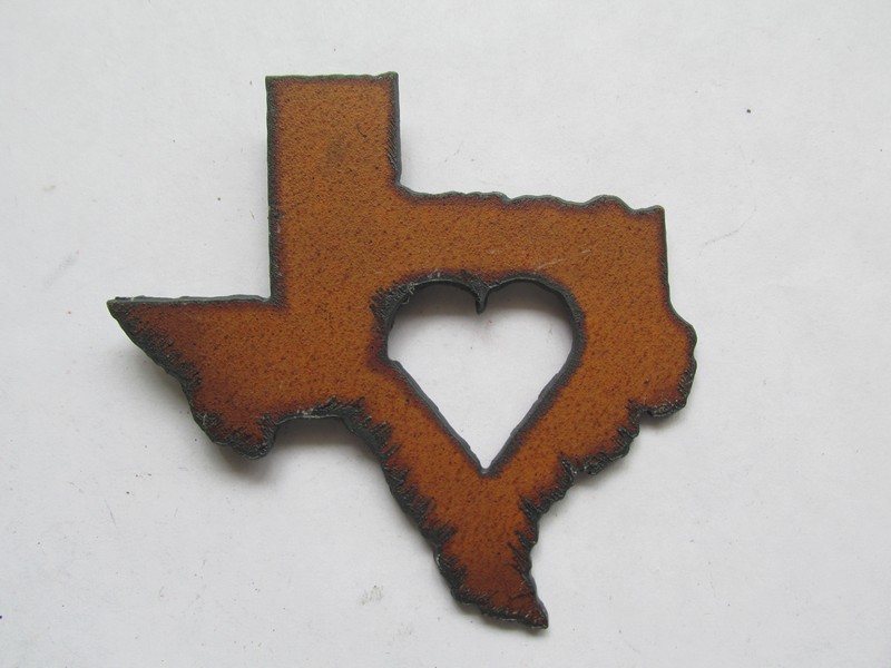 (image for) Texas with heart Magnet #ST-MG-TX
