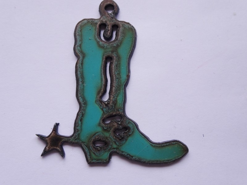 (image for) Turquoise cowboy boot #RR002-Turq
