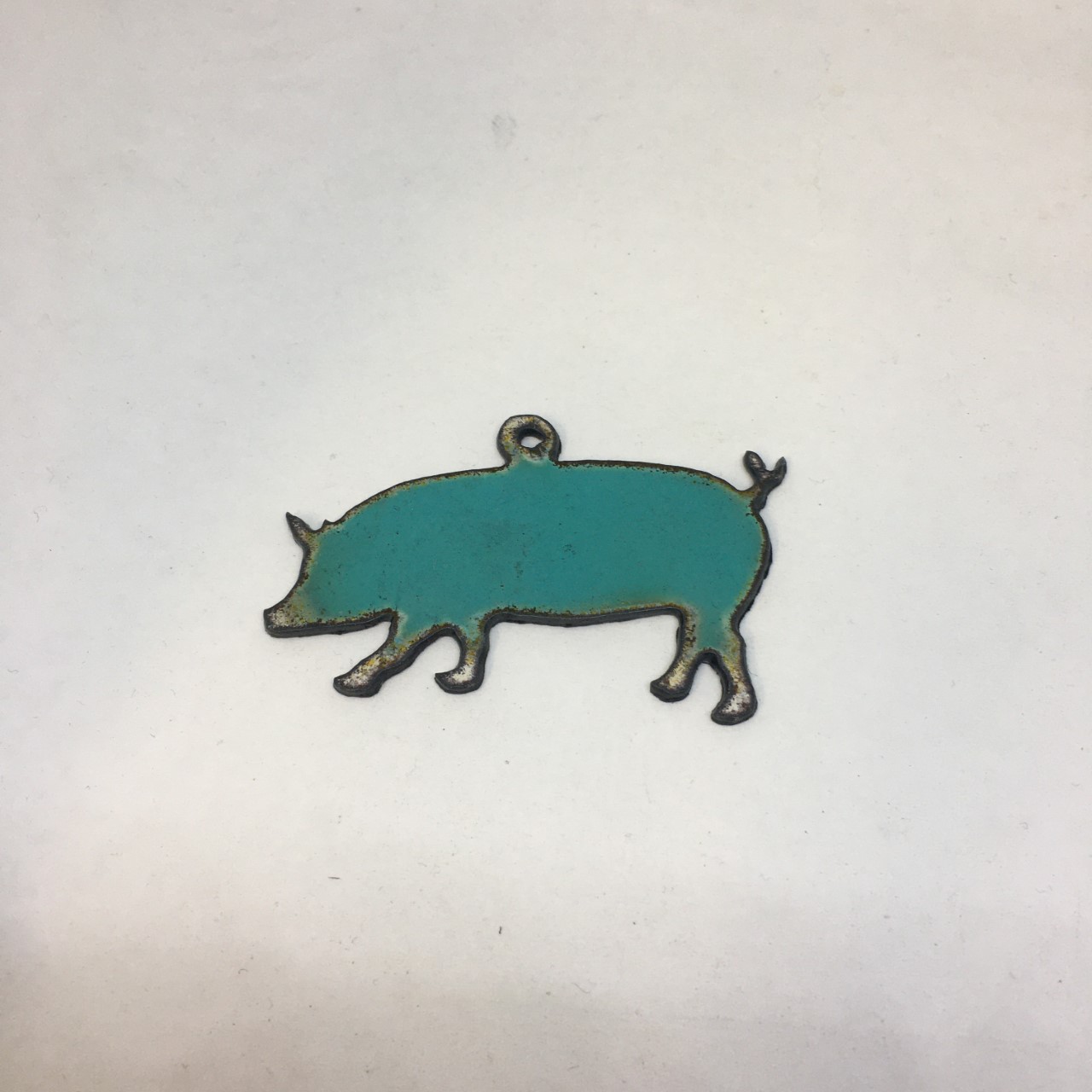 (image for) Pig Turquoise rustic pendant #BY008-turq