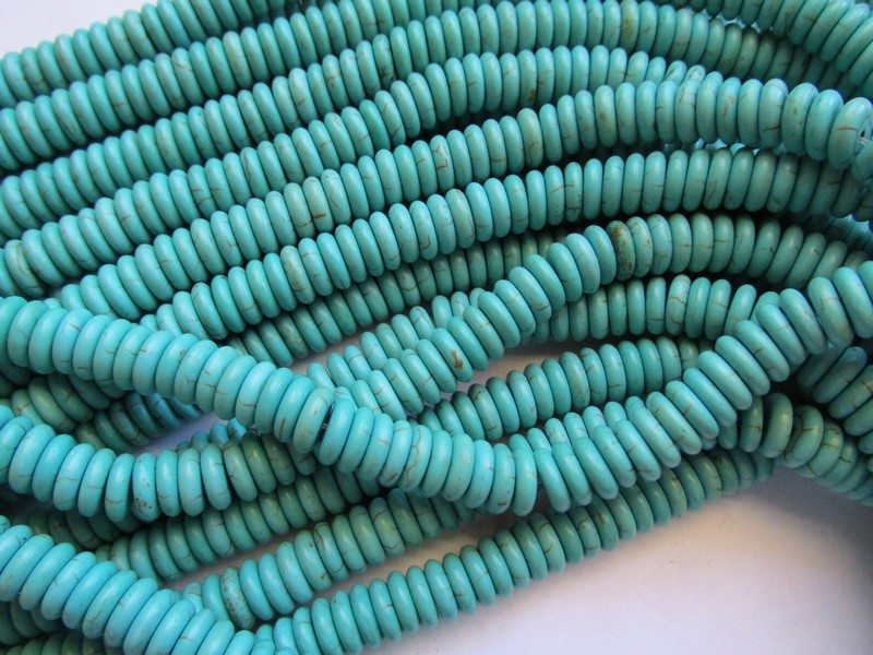 (image for) Turquoise Rondelle 10mm #1376R