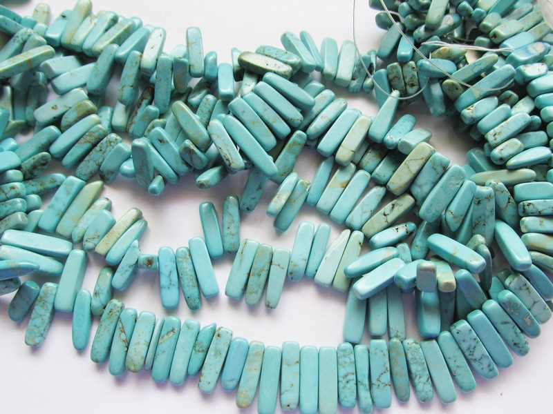 (image for) Turquoise howlite top drilled #1508B