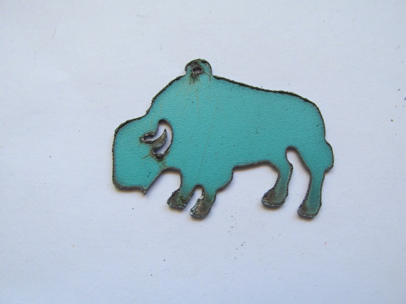 (image for) Turquoise Buffalo pendant #PO4