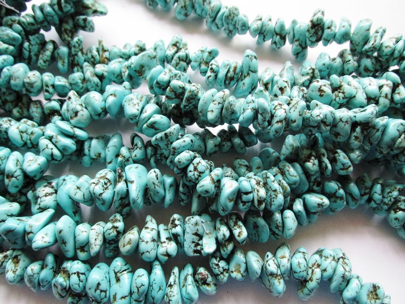 (image for) Turquoise side drill magnesite nugget #1841