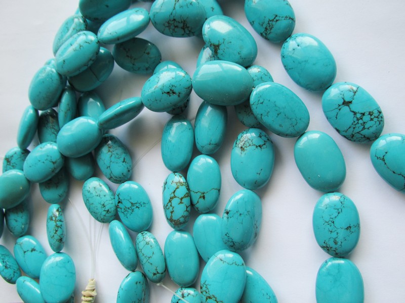 (image for) Turquoise Stabilized Oval 20x30mm #1723