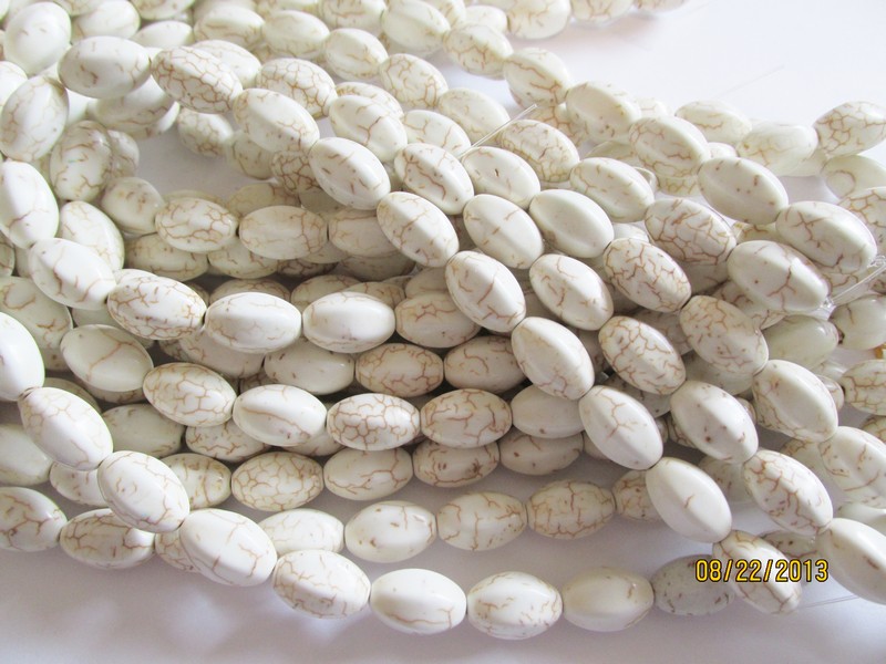 (image for) White barrel beads #TU1263BB