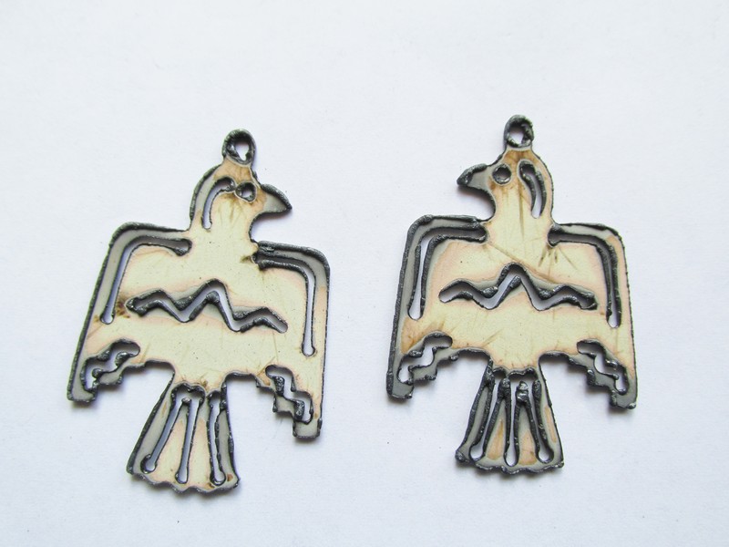 (image for) Thunderbird White earring (set) #WKS-33-WH-Ear