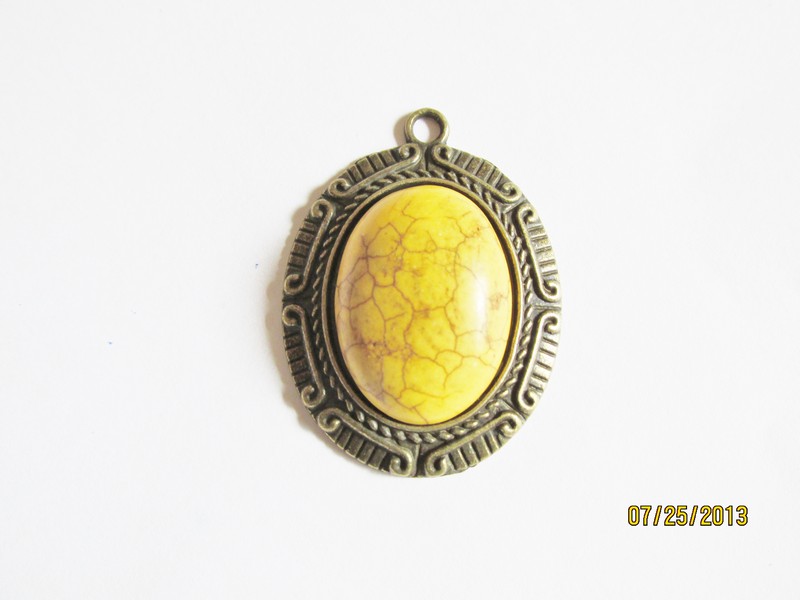 (image for) Oval Bronze pendant #RM725-3 - Click Image to Close