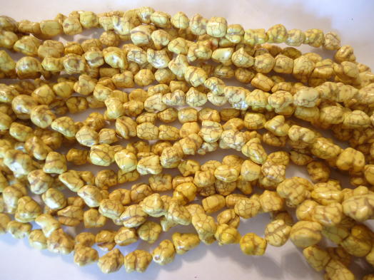 (image for) Yellow nugget beads #h1303 - Click Image to Close