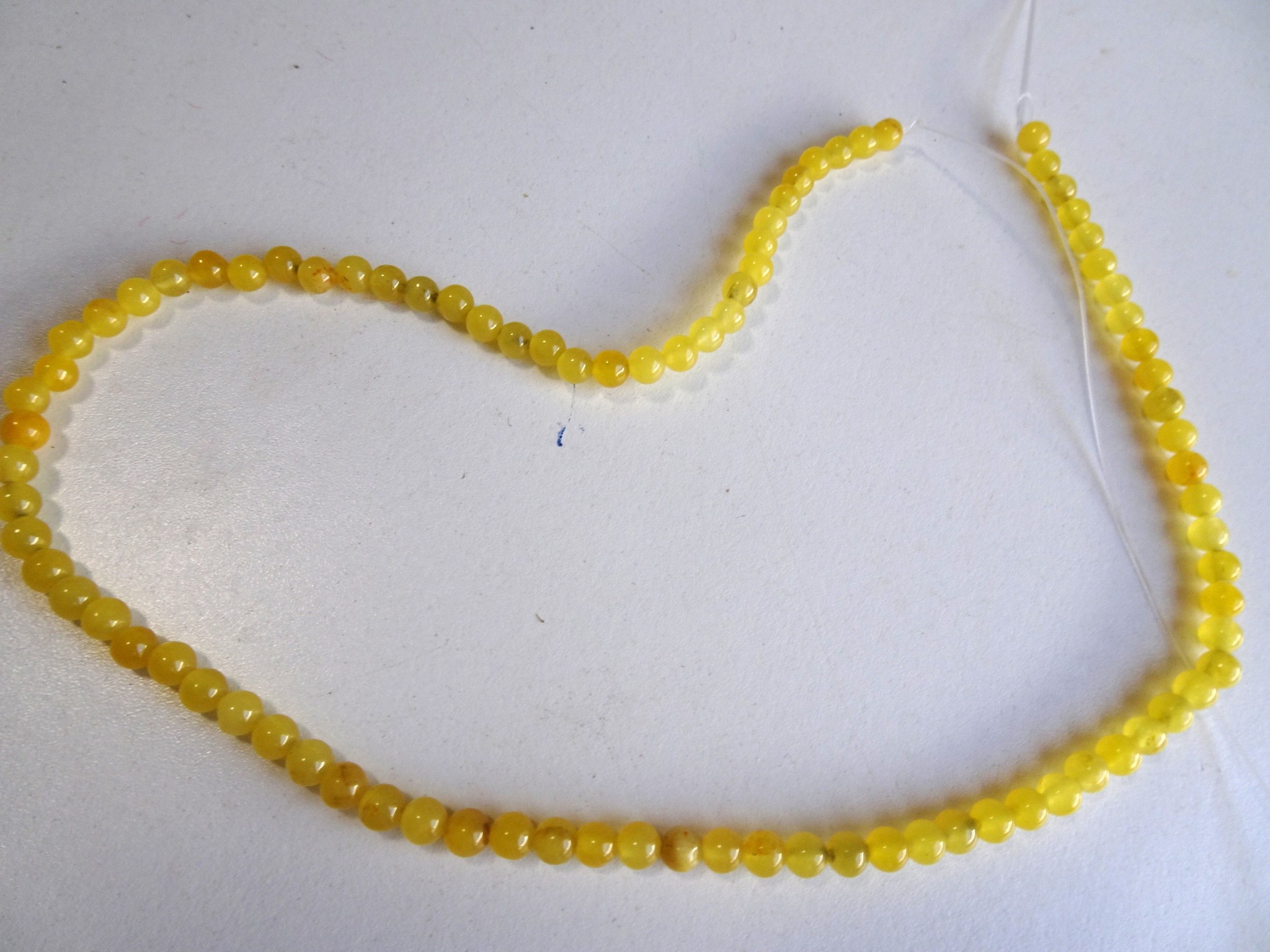 (image for) Yellow died Agate 5mm #1085bb