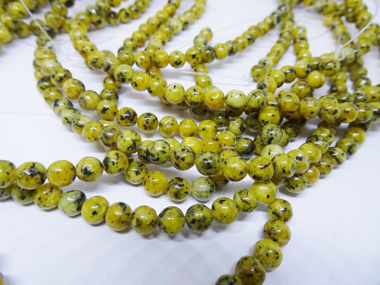 (image for) Yellow agate 6mm #1848-D