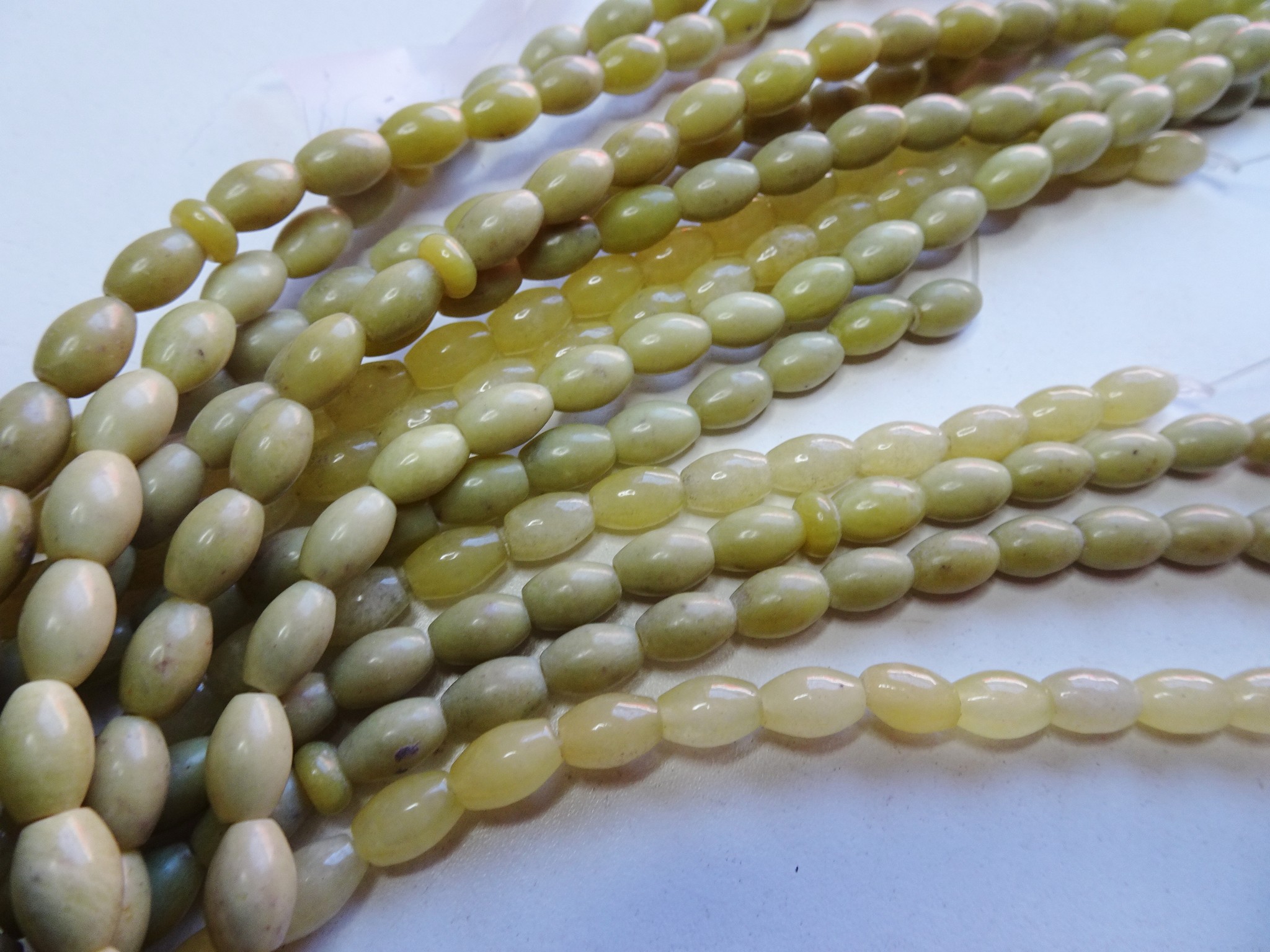 (image for) Mustard yellow rice beads 6x9mm #1974
