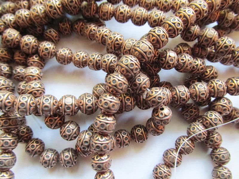 (image for) Copper round beads #ZA-671-C-19