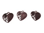 (image for) Heart antique copper (3pcs) #HU13-13