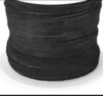 (image for) Leather Suede lacing 3mm 50 meter spool - Black