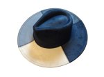 (image for) Block Color Wide brim - Blue