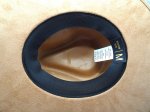 (image for) Mexico hard body flat brim fedora - Camel Medium