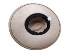 (image for) Vegan suede Wide brim hat ELASTIC BAND - Light Tan Elastic