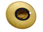 (image for) Vegan suede Wide brim hat ELASTIC BAND - Mustard Elastic