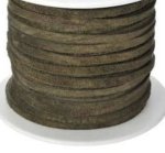 (image for) Leather Suede lacing 3mm 50 meter spool - Olive Green
