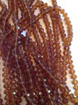 (image for) Brown Topaz Crystal Rondelle #1447