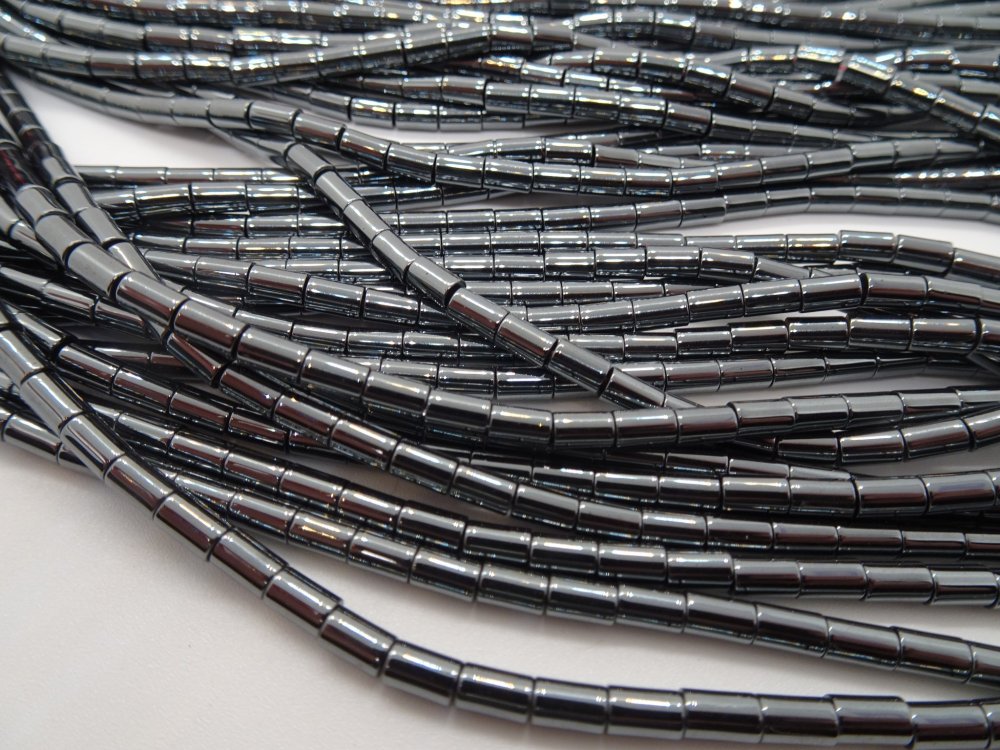 (image for) Silver hematite spacer beads #1006