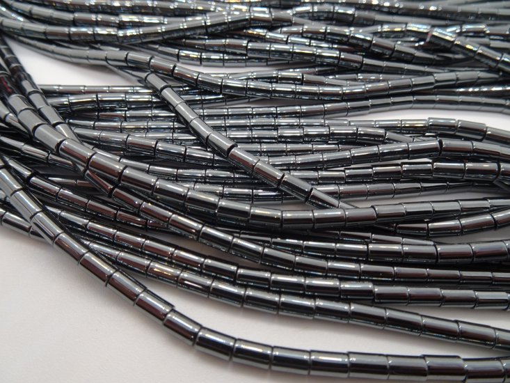 (image for) Silver hematite spacer beads #1006