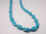 (image for) Turquoise barrel facet beads 8x18mm #1195