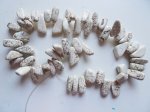 (image for) White Magnesite free form beads #1518