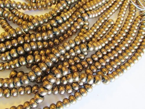 (image for) Bronze glass rondelle 8X10MM #1560