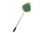 (image for) Guitar pick hat pin - Orange #hatpin-17b