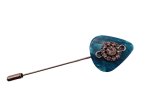 (image for) Guitar pick hat pin - Blue #hatpin-18b