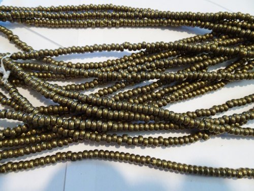 (image for) Bronze hematite rondelle 4mm beads #1955