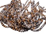 (image for) Brown and white marbled agate rounds 8mm #1999