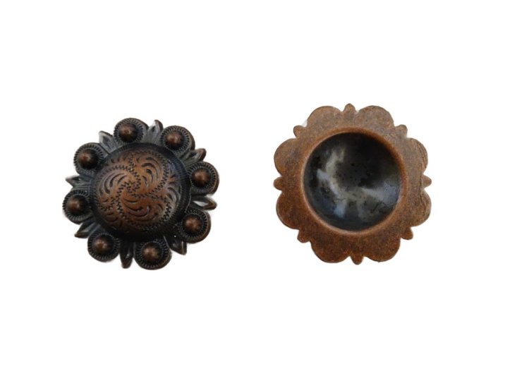 (image for) Copper concho glue on 1" - #1inc