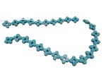 (image for) Turquoise Howlite flower beads 15mm #2000