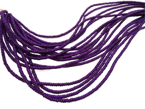 (image for) Purple rondel magnesite beads 4x3mm #2008