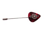 (image for) Guitar pick hat pin - Red #hatpin-21b