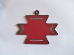 (image for) Aztec Red 2" pendant #WKS-3B