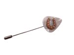 (image for) Guitar pick hat pin - white #hatpin-3B