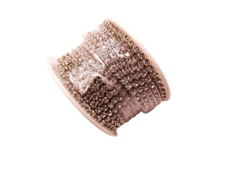 (image for) Rhinestone chain 10yd roll 3.0mm - Clear/silver