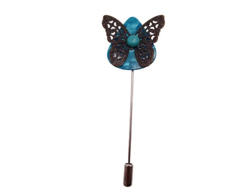 (image for) Guitar pick hat pin - Blue #hatpin-6b