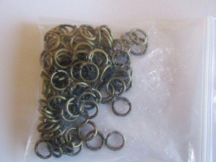 (image for) Jump Rings - antique bronze (7oz bag) #JR17