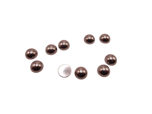 (image for) Stainless steel flat back cabochons 8mm (10pcs)