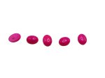 (image for) Pink oval acrylic cabochon 6x8mm (5pcs) #ecab-86