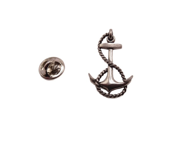 (image for) Anchor Hat pin antique silver #Hatpin-21
